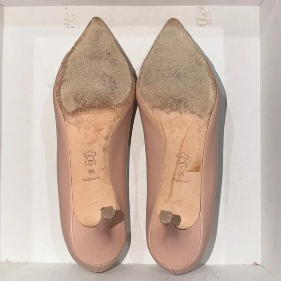 SOLD🔥🔥🔥Tory Burch Penelope Grosgrain Cap-Toe Pink Patent Leather Heels Pumps - Picture 9 of 12